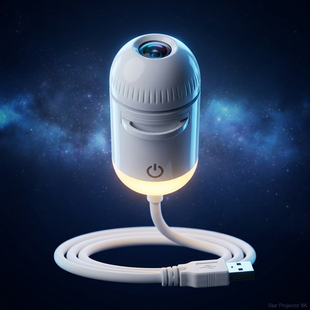 StarNest galaxy projector with USB power cable